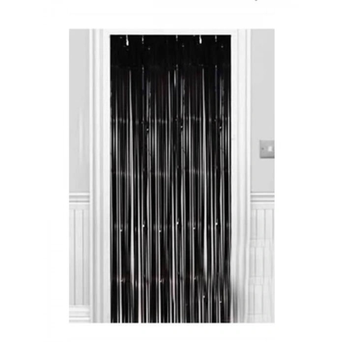 3E Grup - Nedi 1mtx2mt Funko Saçak Kapı Süsü Siyah 1020bl