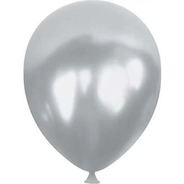 3E Grup - Nedi 20 Jumbo Balon Metalik Gümüş Tekli 72326