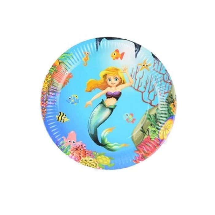 3E Grup - Nedi 22 Cm Karton Tabak 8 Li Deniz Kızı 52397