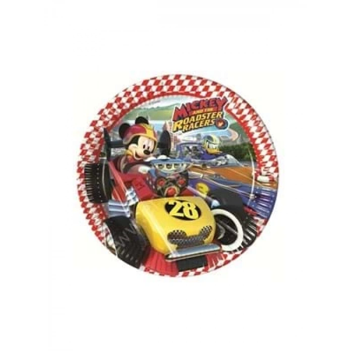 3E Grup - Nedi 23 Cm Karton Tabak Lisanslı 8 Li Mıckey Roadster 87936