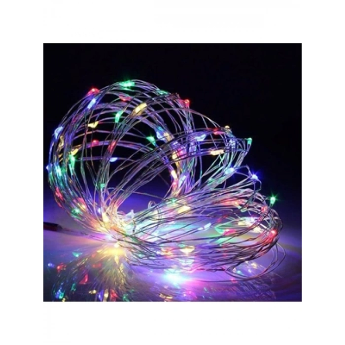 3E Grup - Nedi 2mt 20 Ampul Fonksiyonlu Pilli Led Renkli 12539-12535