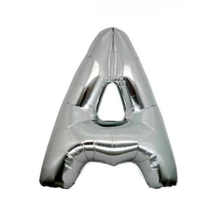 3E Grup - Nedi 40 (102 Cm ) Folyo Balon Gümüş Harf