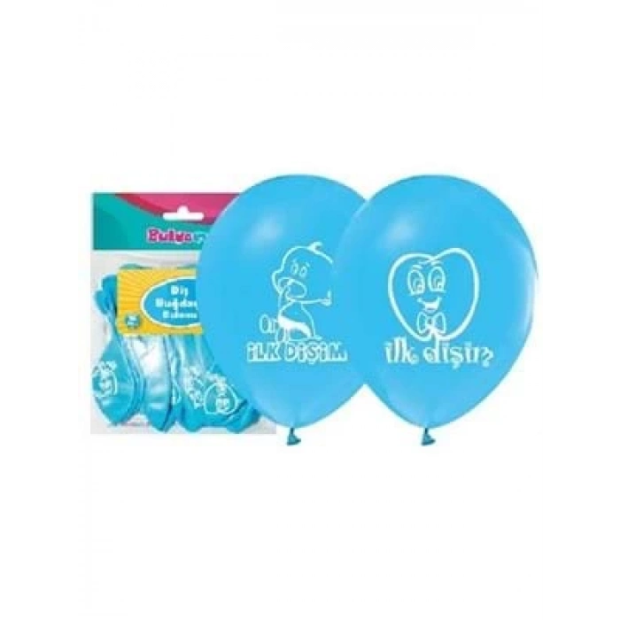 3E Grup - Nedi Baskılı Balon Diş Buğdayı Mavi 16lı 7423
