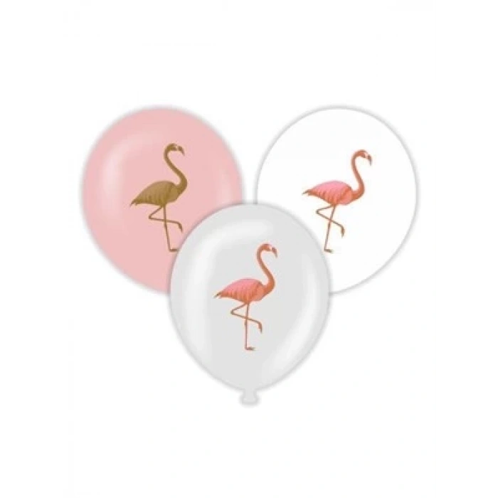 3E Grup - Nedi Baskılı Balon Flamingo 100lü 53789-114917