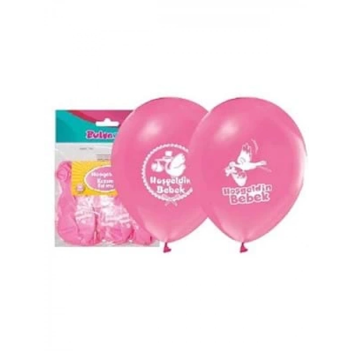 3E Grup - Nedi Baskılı Balon Hoşgeldin Kızım 16lı 7751