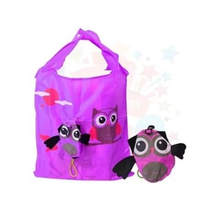 3E Grup - Nedi Baykuşlu Keseli Alışveriş Çantası Pl-258