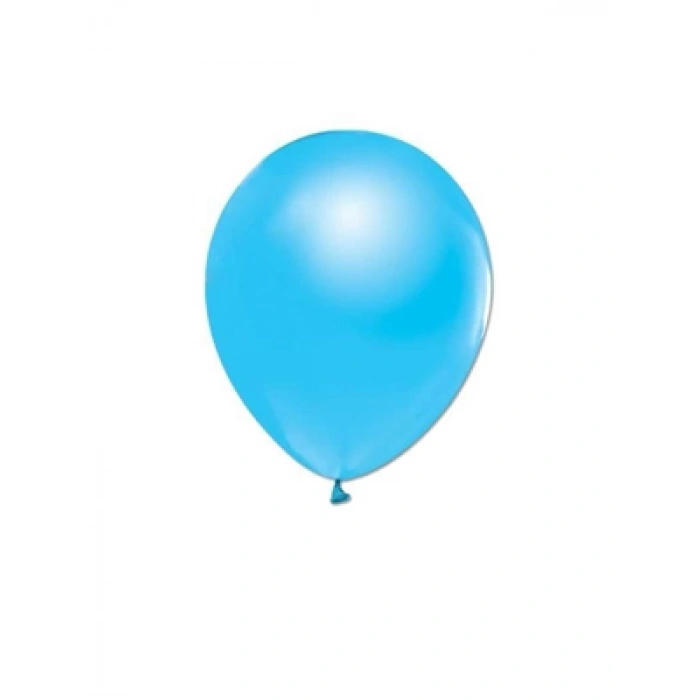 3E Grup - Nedi Düz Renk Balon 10lu Açık Mavi 12932