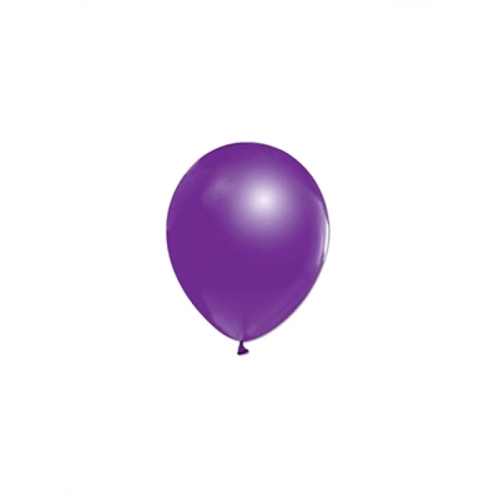 3E Grup - Nedi Düz Renk Balon 10lu Violet 12941