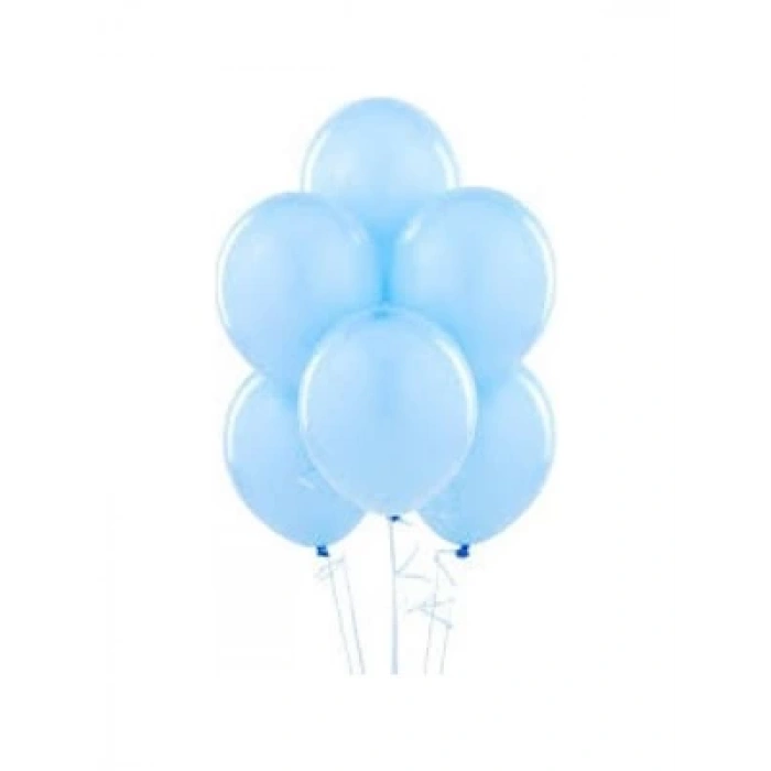 3E Grup - Nedi Düz Renk Balon Açık Mavi 100lü Pm-72009