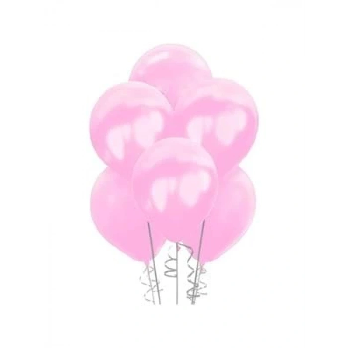 3E Grup - Nedi Düz Renk Balon Açık Pembe 100lü 10073