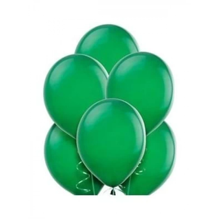 3E Grup - Nedi Düz Renk Balon Koyu Yeşil 100lü Pm-72127