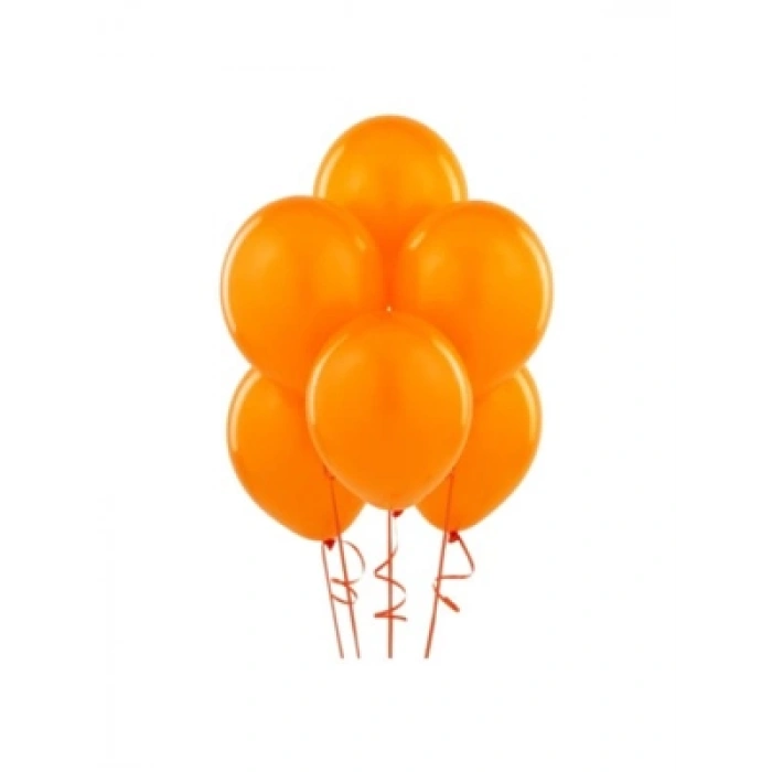 3E Grup - Nedi Düz Renk Balon Soft Turuncu 100lü Pm-72354