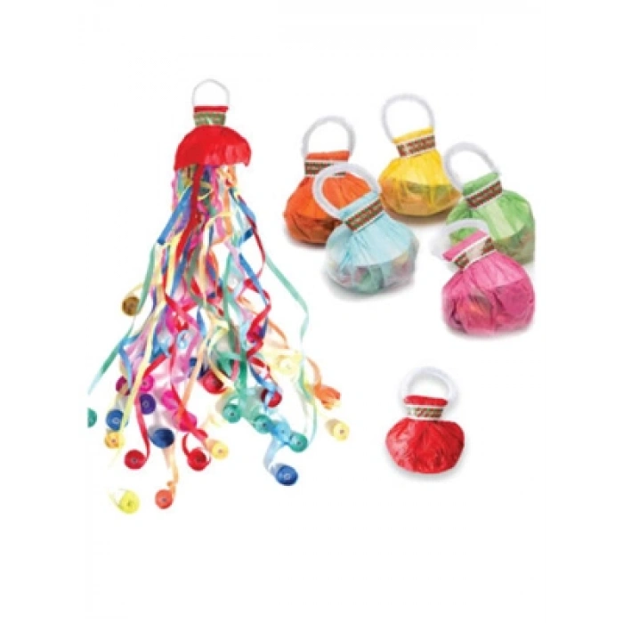 3E Grup - Nedi El Konfetisi Serpantin Sarı 6 Lı 65309y