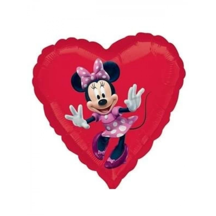 3E Grup - Nedi Folyo Balon Lisanslı Minnie Mouse Kırmızı 22944
