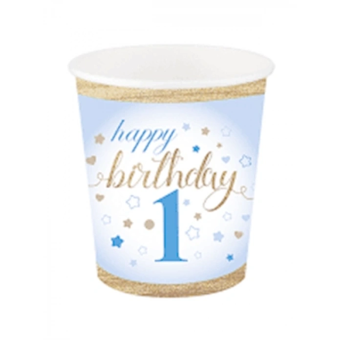 3E Grup - Nedi Karton Bardak 8 Li 1 Yaş Kelebekli 375748