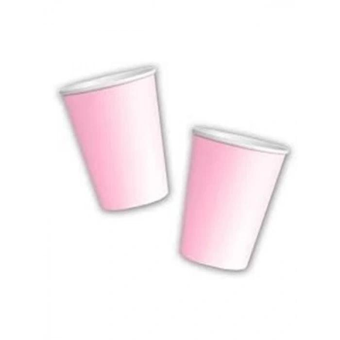 3E Grup - Nedi Karton Bardak 8li Makaron Pembe 84535