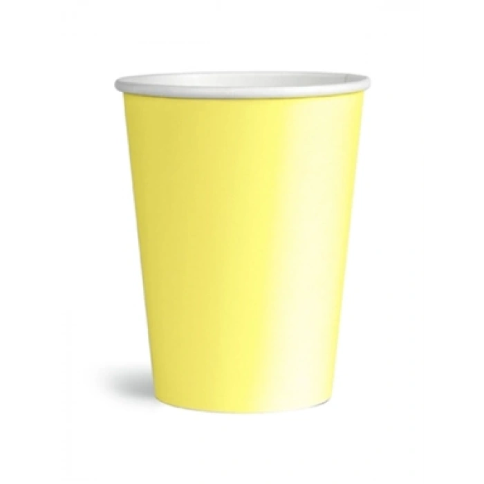 3E Grup - Nedi Karton Bardak 8li Makaron Sarı 84534