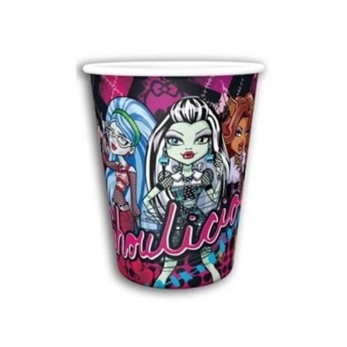 3E Grup - Nedi Karton Bardak Lisanslı 10 Lu Monster Hıgh 80677