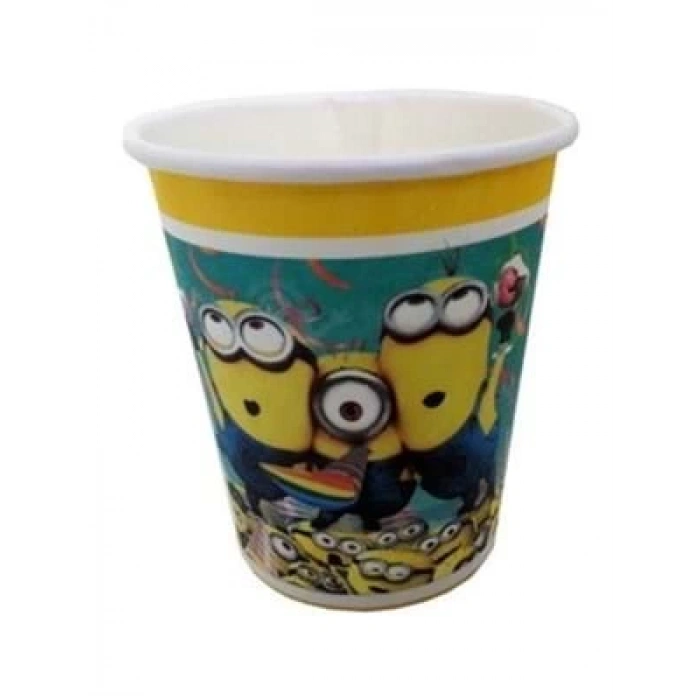 3E Grup - Nedi Karton Bardak Lisanslı 8 Li Mınıon 87177