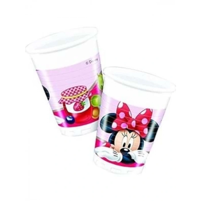 3E Grup - Nedi Karton Bardak Lisanslı 8 Li Mınnıe Mouse 3120603a