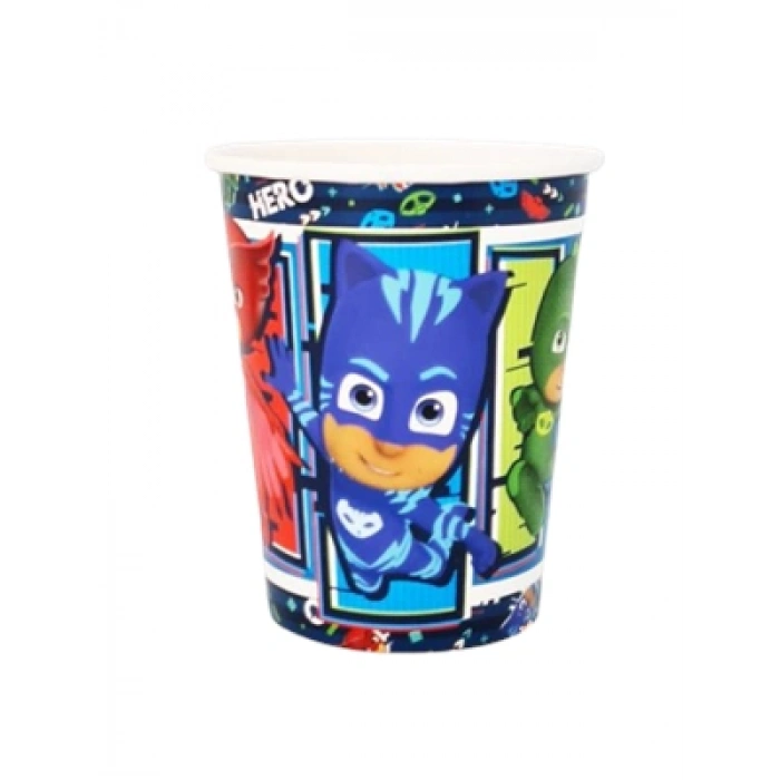 3E Grup - Nedi Karton Bardak Lisanslı 8 Li Pj Masks 38999
