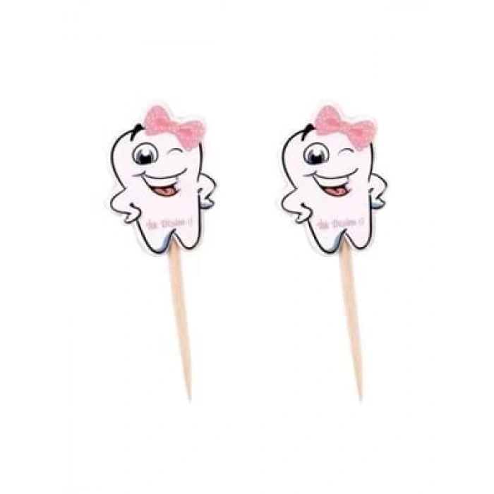 3E Grup - Nedi Karton Kürdan 20li İlk Dişim Pembe Tk-11204