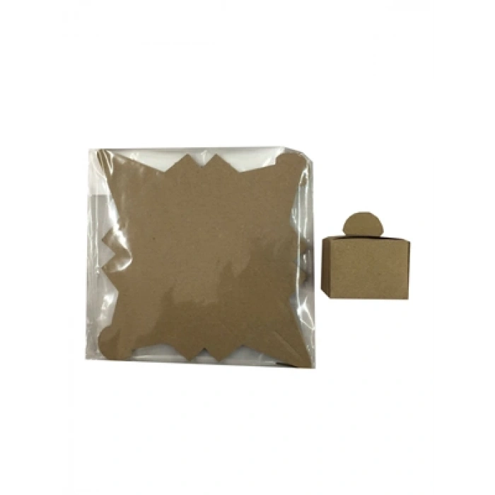 3E Grup - Nedi Karton Lokum Kutusu 25li Kraft 05416