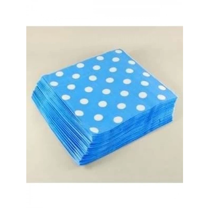 3E Grup - Nedi Peçete 20 Li Puantiyeli Açık Mavi Tp5911b