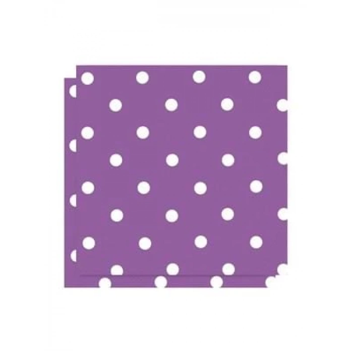 3E Grup - Nedi Peçete 20 Li Puantiyeli Mor 5911pu