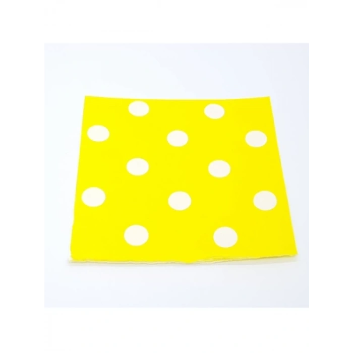 3E Grup - Nedi Peçete 20 Li Puantiyeli Sarı Beyaz Tp1045