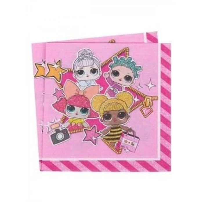 3E Grup - Nedi Peçete Lisanslı 20 Li Lol Surprıse 90859