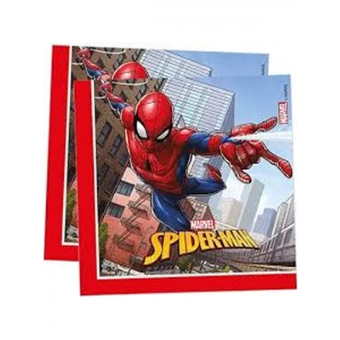 3E Grup - Nedi Peçete Lisanslı 20 Li Spiderman Crime Fighter 93865