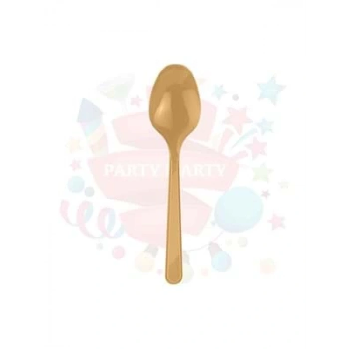 3E Grup - Nedi Plastik Kaşık 25li Altın 70512