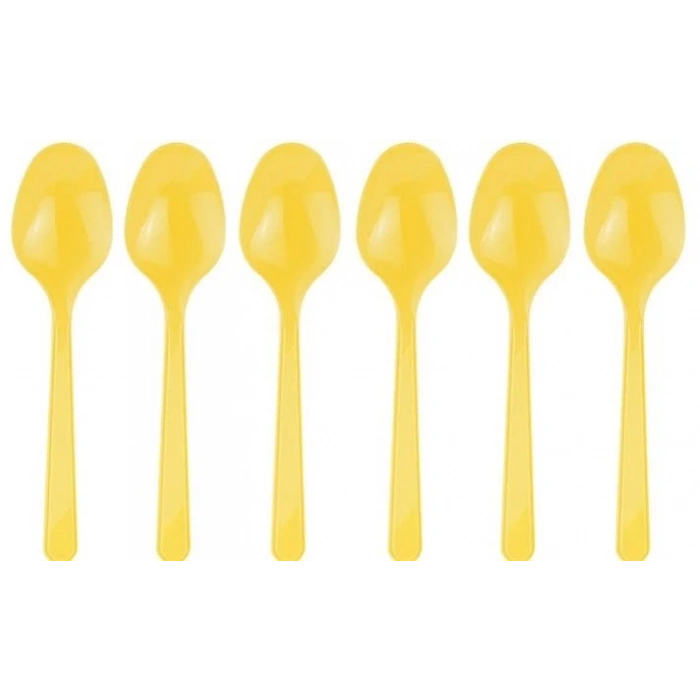 3E Grup - Nedi Plastik Kaşık 25li Sarı 41004