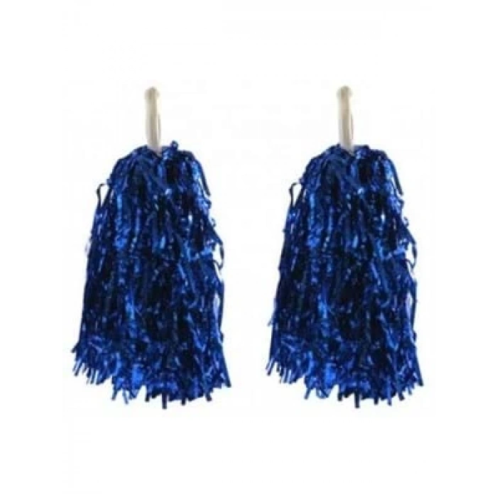 3E Grup - Nedi Ponpon Metalik Mavi 2li 6196b