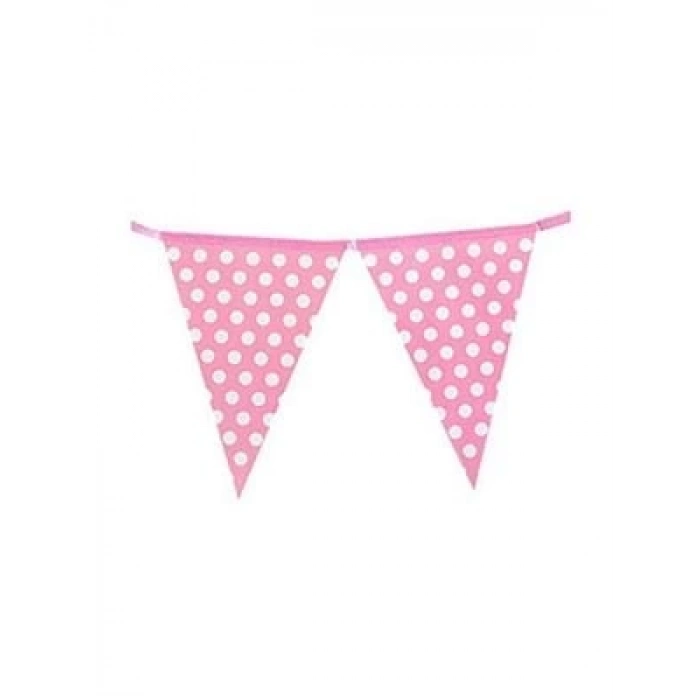 3E Grup - Nedi Üçgen Flama Puantiyeli Pembe Tf-1053