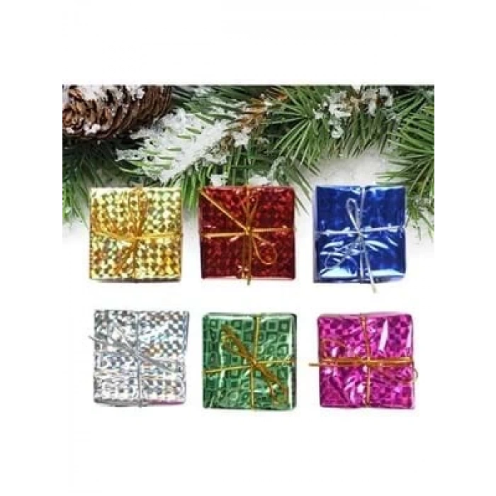 3E Grup - Nedi Yılbaşı Ağaç Süsü Hediye Paketi Top 6lı As5