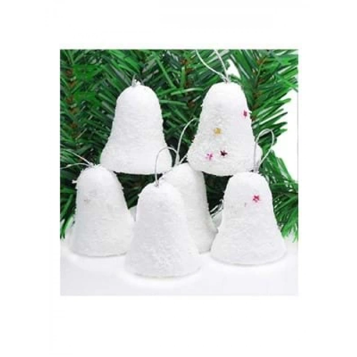 3E Grup - Nedi Yılbaşı Ağaç Süsü Karlı Çan 6lı Acf15307-as21