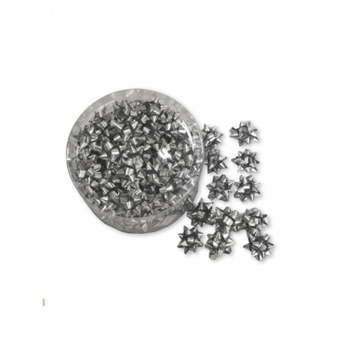 3E Grup - Nedi Yıldız Süs Mini Boy 100lü Gümüş 100ms