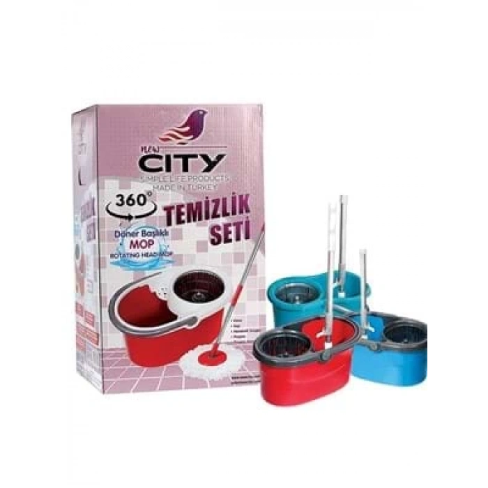 3E Grup - New City Döner Başlıklı Mop Seti T-7418