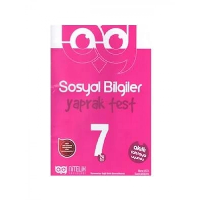 3E Grup - Nitelik Yay.-7.sınıf Sosyal Bilgiler Yaprak Test 1920