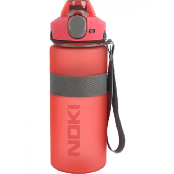 3E Grup - Noki 750 Ml Tritan Auto Kapak Soft Touch Silikon Bantlı Askılı Matara Kırmızı T-0121-060