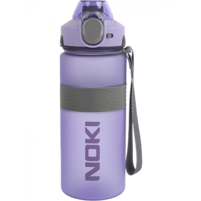 3E Grup - Noki 750 Ml Tritan Auto Kapak Soft Touch Silikon Bantlı Askılı Matara Mor T-0121-100