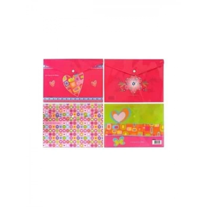 3E Grup - Noki A4 Baskılı Çıtçıtlı Dosya M.desen 3105