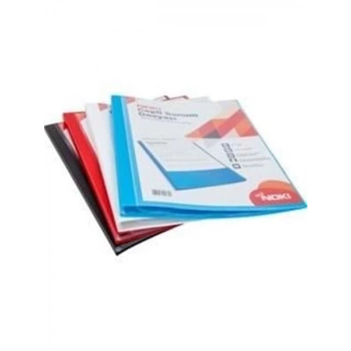 3E Grup - Noki A4 Cepli Sunum Dosyası 20 Li 64120n Siyah