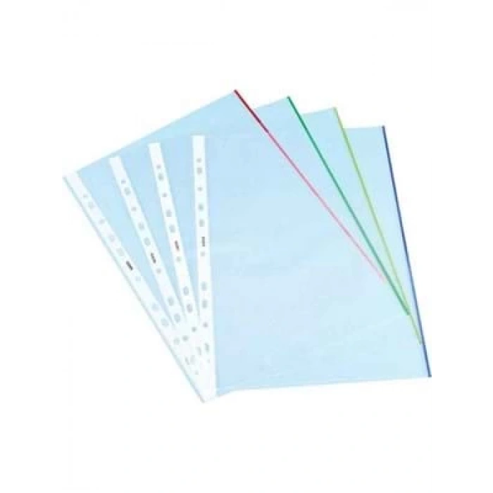 3E Grup - Noki Renkli Kenarlı A4 Poşet Dosya 25 Li 4833