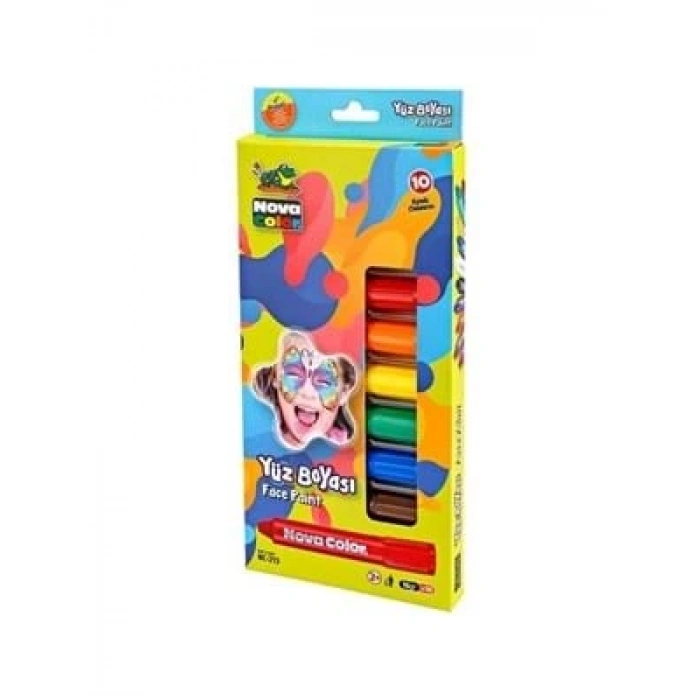3E Grup - Nova Color Yüz Boyası 10 Lu Nc-213