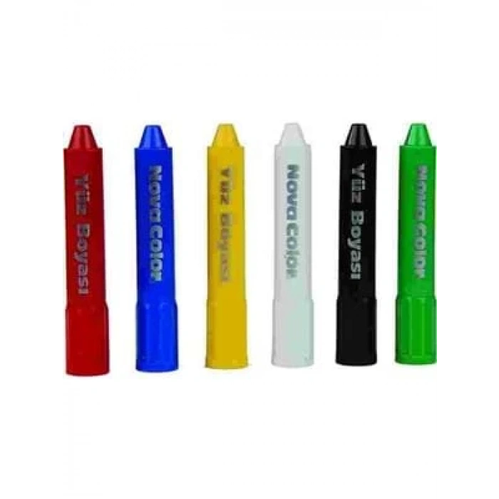 3E Grup - Nova Color Yüz Boyası 6 Lı Nc-210