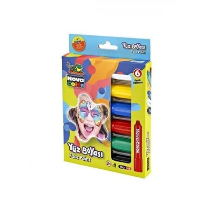 3E Grup - Nova Color Yüz Boyası 6 Lı Nc-212