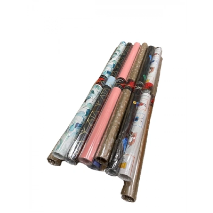 3E Grup - Odak 70 Cmx2mt Ambalaj Kağıdı Muhtelif Desen